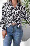 White Leopard Button Down Shirts Unishe Wholesale