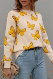 Butterfly Knit Pullover Sweaters