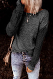 Black Backless Knot Tops