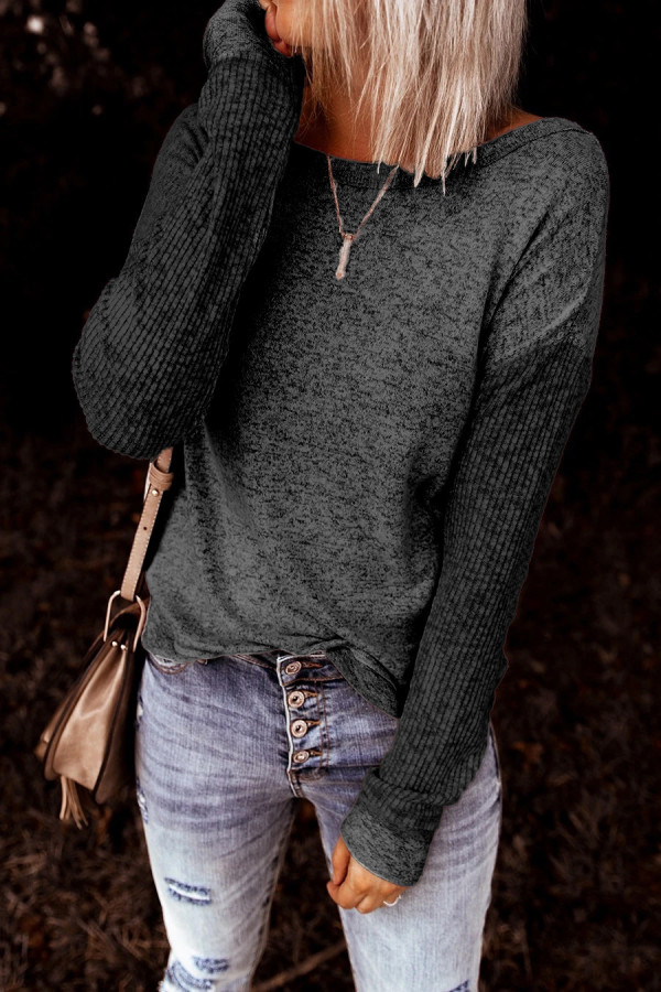Black Backless Knot Tops