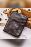 Men's Tan Leather Purse Retro Wallet Unishe Wholesale