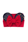 Baby Kids Mickey Bow Knot Wide Headband Unishe Wholesale MOQ 5pcs