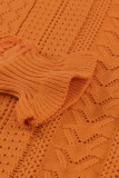 Crochet Lace Pointelle Knit Sweater