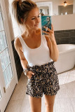SHE'S STEALING HEARTS ANIMAL PRINT SHORTS