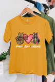 Peace Love Pitbull Short Sleeve Graphic Tee Unishe Wholesale