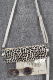 Plaid Splicing Clear Crossbody Bag