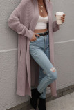 Plain Long Length Open Sweater Cardigans