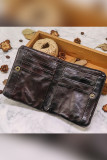 Men's Tan Leather Purse Retro Wallet Unishe Wholesale