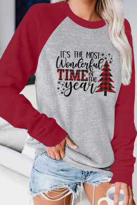 It's The Most Wonderful Time Of The Year，Christmas couple Long Sleeve Top UNISHE Wholesale