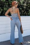 Smocked Striped Tube Top and Pants Set