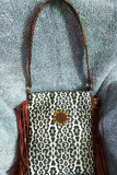 Leopard Monogram Tassel HandBag MOQ 3pcs