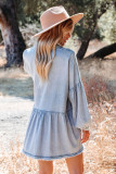 Loose Denim Longsleeve Mini Dress Unishe Wholesale