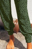 Green Breezy Leopard Joggers