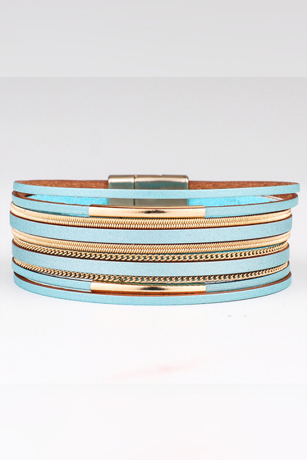 Multilayer Chain Knit Bracelet MOQ 5pcs