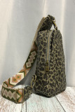 Printed Aztec Embroidered Straps Zip Crossbody Bag Fanny Pack