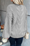Turtleneck Cable Knitting Sweater