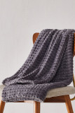 Flannel Fleece Texture Throw Blanket MOQ 3PCS