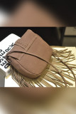 Suede Leather Tassel Saddle Bag MOQ 3pcs