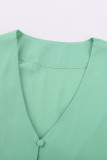 Green Forever Tonight Button Tie Top
