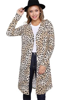 Leopard Print Long Cardigan