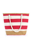 Hemp Rope Striped Tote Bag MOQ 3pcs