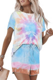Multicolor Tie Dye Lounge Set