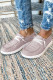Pink Solid Shoes