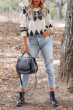 Long Sleeve Pullover Knitting Sweater