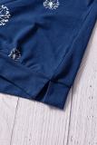 Blue Dandelion Print Little Girl Tee