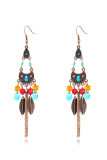 Alloy and Stones Boho Earrings MOQ 5pcs