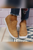 Plain PU Side Cut Ankle Boots