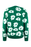 Flower Knitting Pullover Sweater