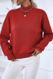 Turtleneck Plain Knitting Sweater