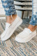 White Solid Shoes