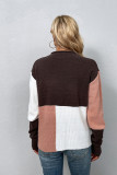 Colorblock Knitting Pullover Sweater