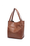 Large Capacity Solid Color Tote Bag Unishe Wholesale MOQ 3PCS