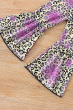 Hello Pumpkin Bleached Leopard Bell Pants Girl 2pcs Set