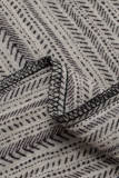 Gray Printed Side Tie Detail Tank Top