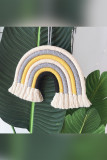 Woven Cloud Rainbow Bed Room Decoration MOQ 3PCS