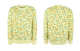 Heart Pattern Knitting Pullover Sweater