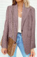Black/Red/Khaki Plaid Print Lapel Collar Buttoned Blazer