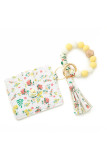 Beads and Ring Keychain Card Holder