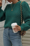 Plain Puffy Sleeves Pullover Sweaters