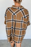 Plaid Half Sleeves Open Button Shirts