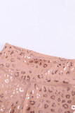 Metallic Leopard Yoga Leggings