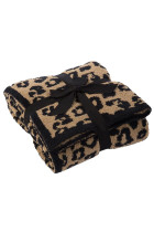 Leopard Knit Plush Blanket MOQ 3pcs