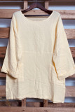 Solid Color Round Neck Half Sleeve Shirt Unishe Wholesale