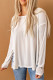White Geometric Tie Dye Ribbed Loose Fit Long Sleeve Top