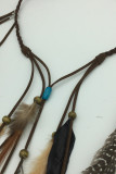 Beads and Feather Knit Hair Clips MOQ 5pcs