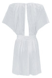 Bat sleeve Short Sleeve Ruched dress